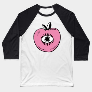 Apple with eye Baseball T-Shirt